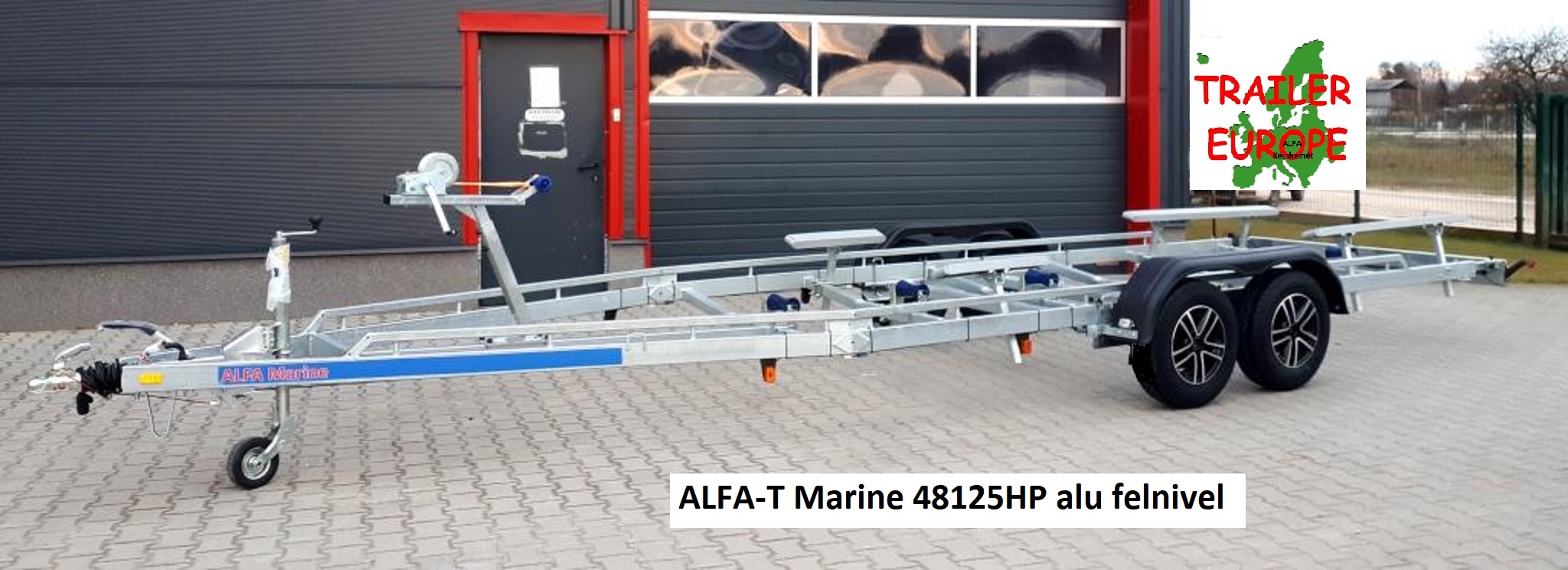 ALFA-T Marine kéttengelyes fékes csónakszállítók 8,50m/28” lábig