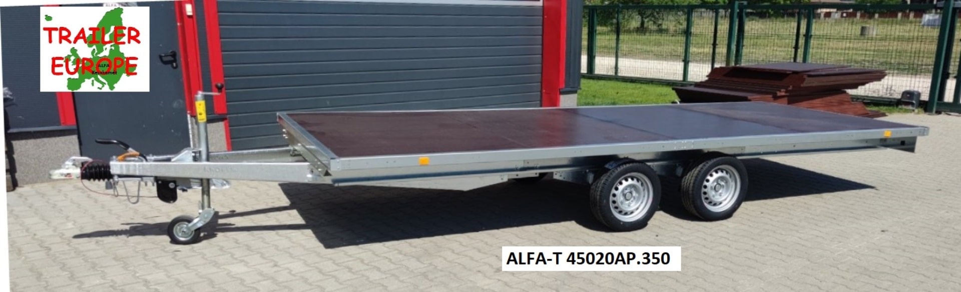 ALFA-T 45020APA.300 10″ autószállító 2,5m feljáró sínnel, 3500kg/pár alu rámpa