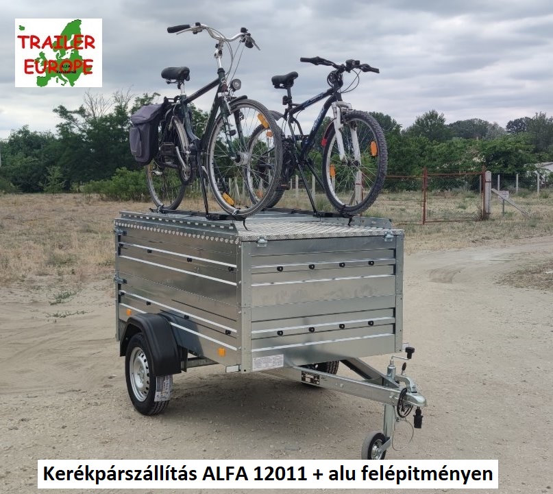 ALFA 12011 alu felépítménnyel,mind kerékpárszállító